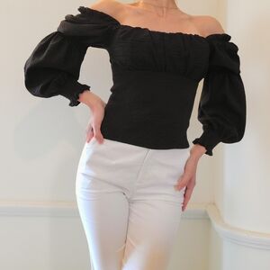 Cinched Sleeves Top